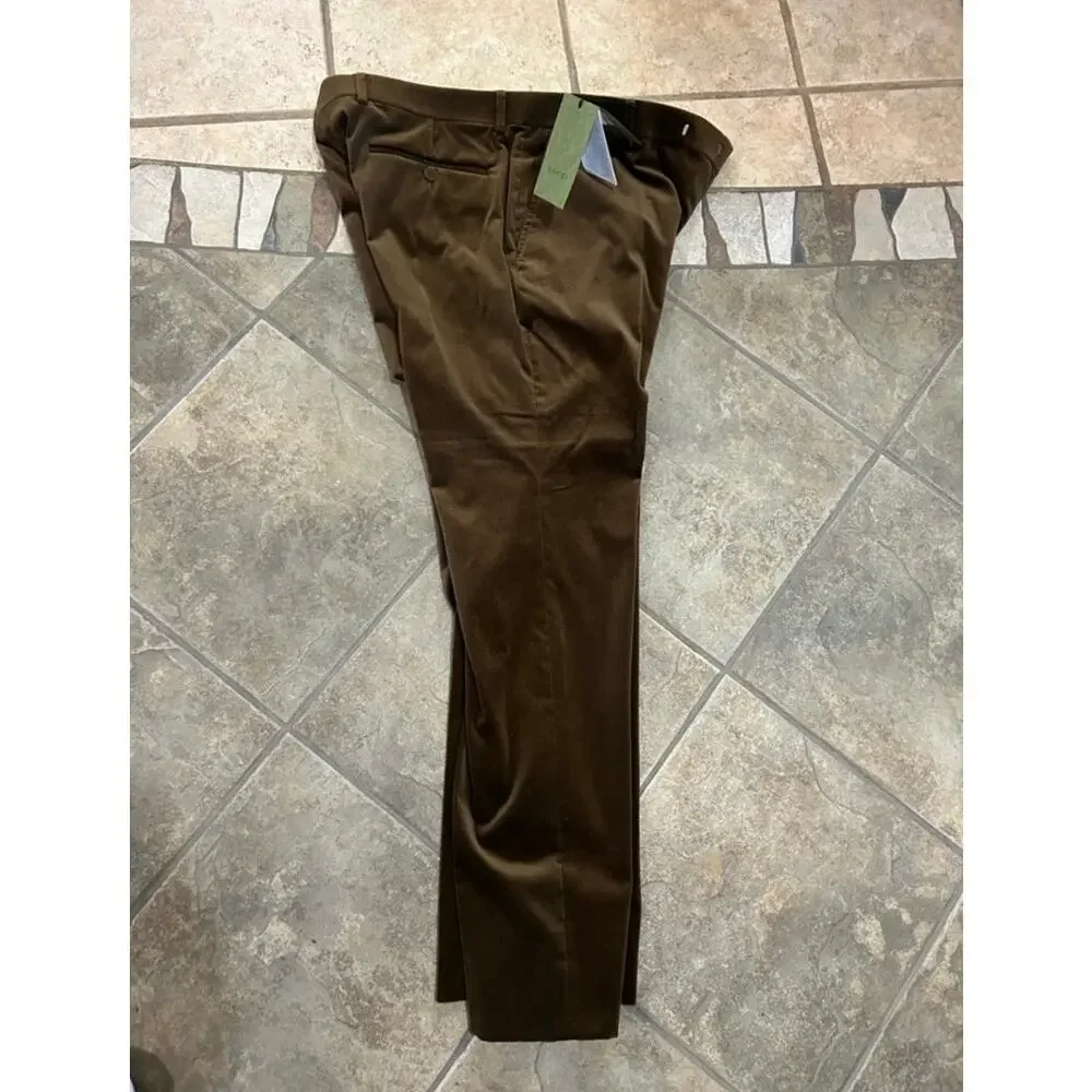 Men's Gucci velvet stretch pants size 56, European/40 US made in Italy